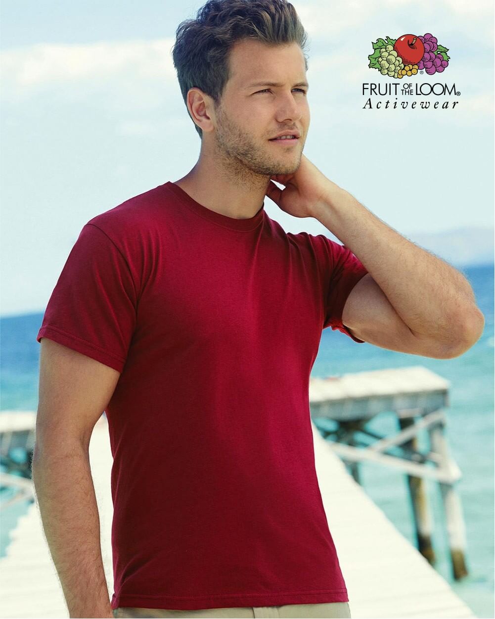 Fruit Of The Loom Confezione 5 Canotte Screen Star Full Cut | Cotone 100%, Leggere, Colletto Tonale | Uomo XXXL Nero - 4